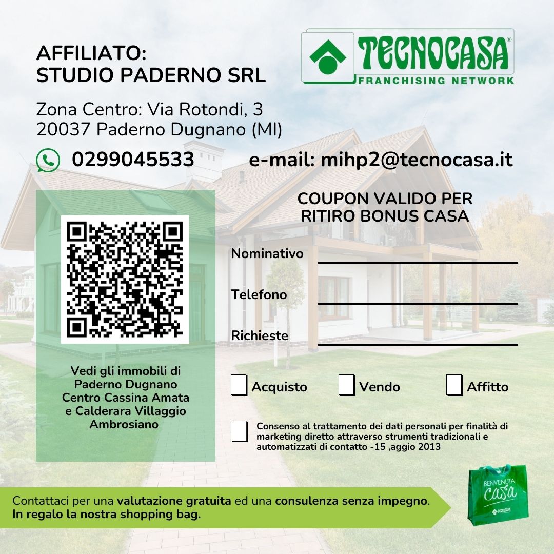 Tecnocasa_Studio Paderno Srl Coupon