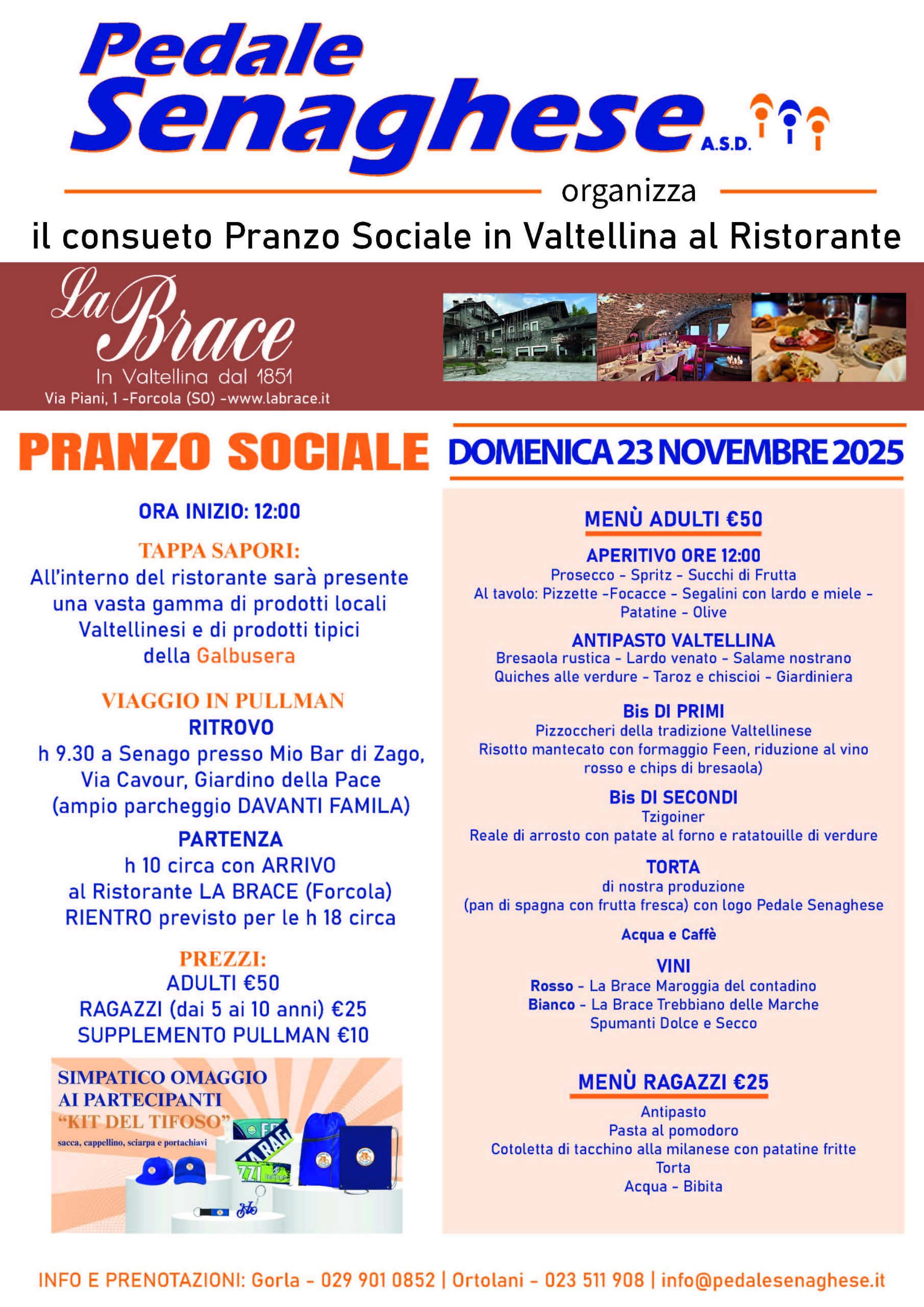 LOCANDINA PRANZO SOCIALE 2025 con gadget LOCANDINA PRANZO SOCIALE 2025